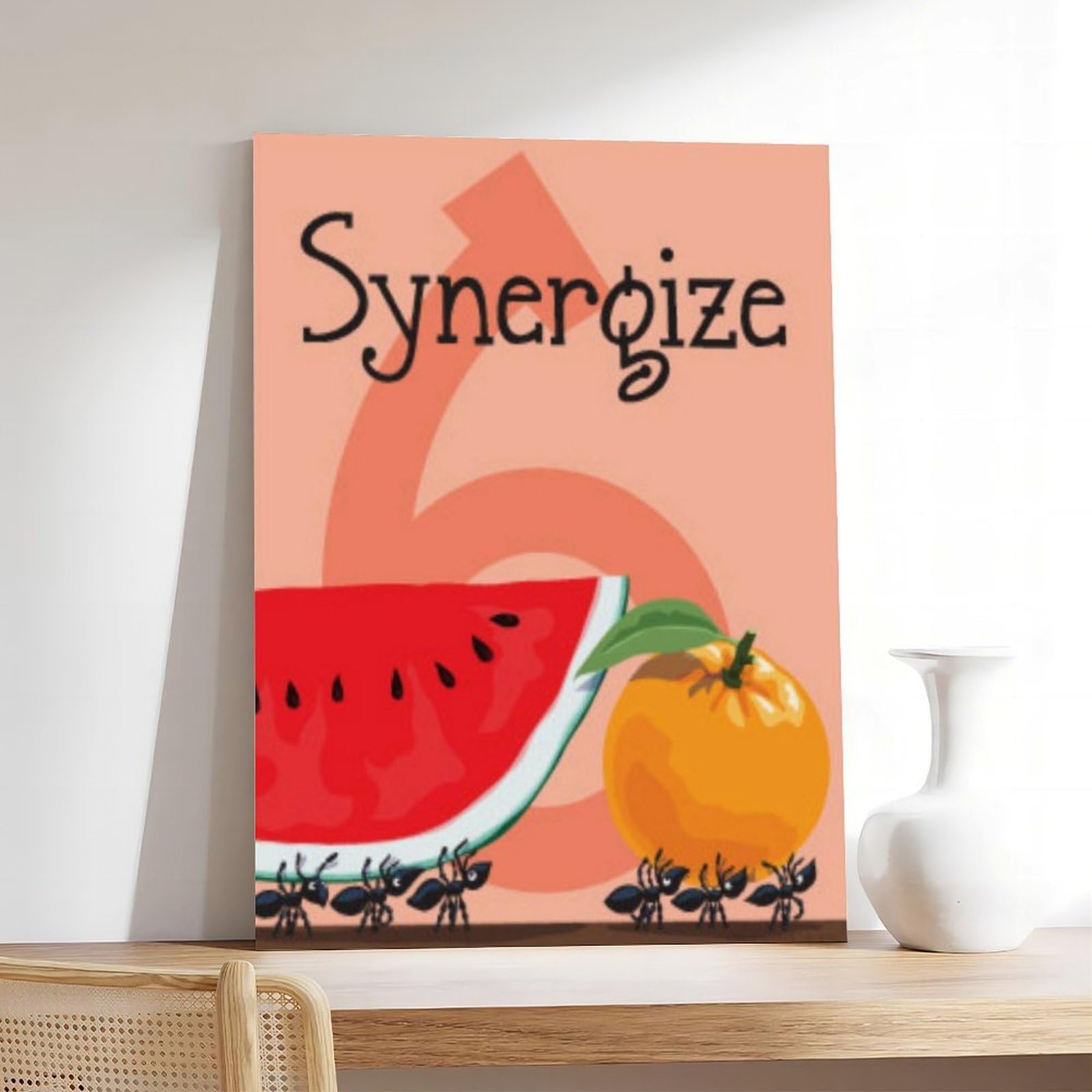 Poster di arte abitudinaria a tema animale, 6 poster su tela, decorazione per camera da letto, paesaggio, ufficio, stanza, regalo, 40,6 cm di lunghezza x 61 cm di larghezza