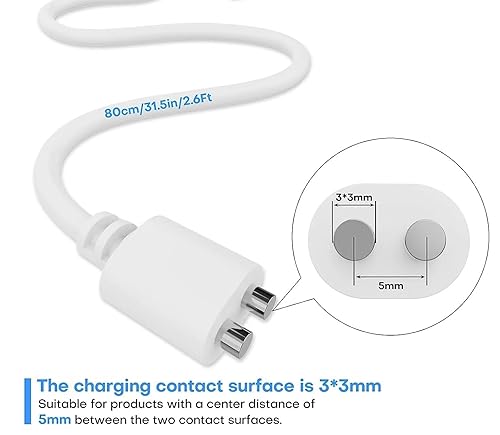 Miniatura 2 de Cable de carga magnética USB de 2.6 pies, cable de carga rápida, cable de repuesto para juguetes para adultos recargables, vibradores