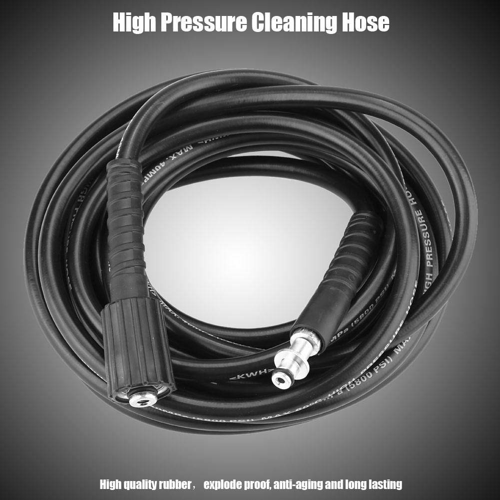 Tubo per lavaggio auto ad alta pressione, 8M 5800PSI Tubo di ricambio per detergente per pulizia ad alta pressione Colore nero per K2 (eccetto K2.Compact, adatto solo per interfaccia