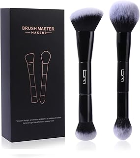2 brochas de maquillaje de doble extremo, bas...
