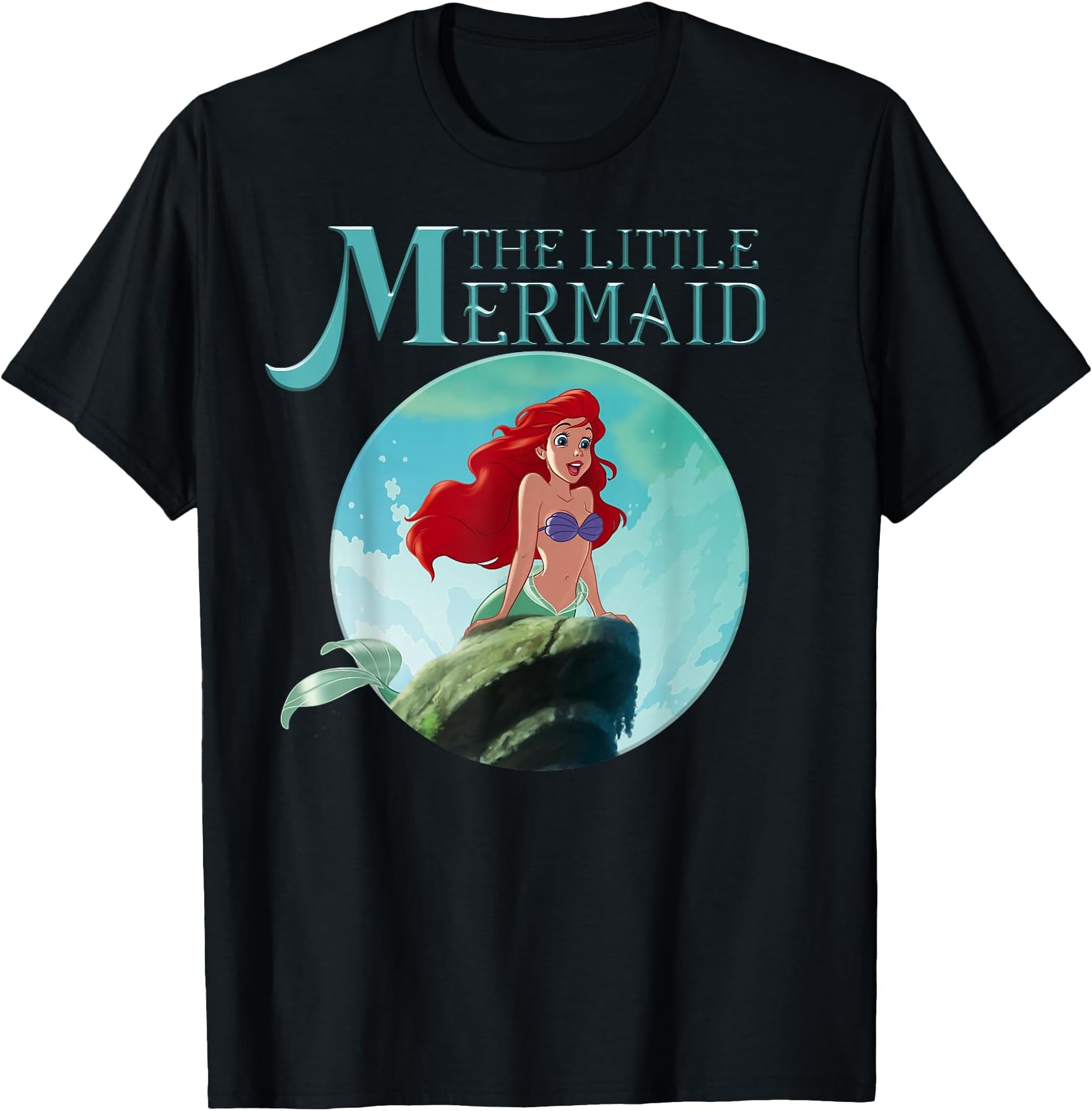 The Little Mermaid Ariel Splash Rock Movie Poster T-Shirt