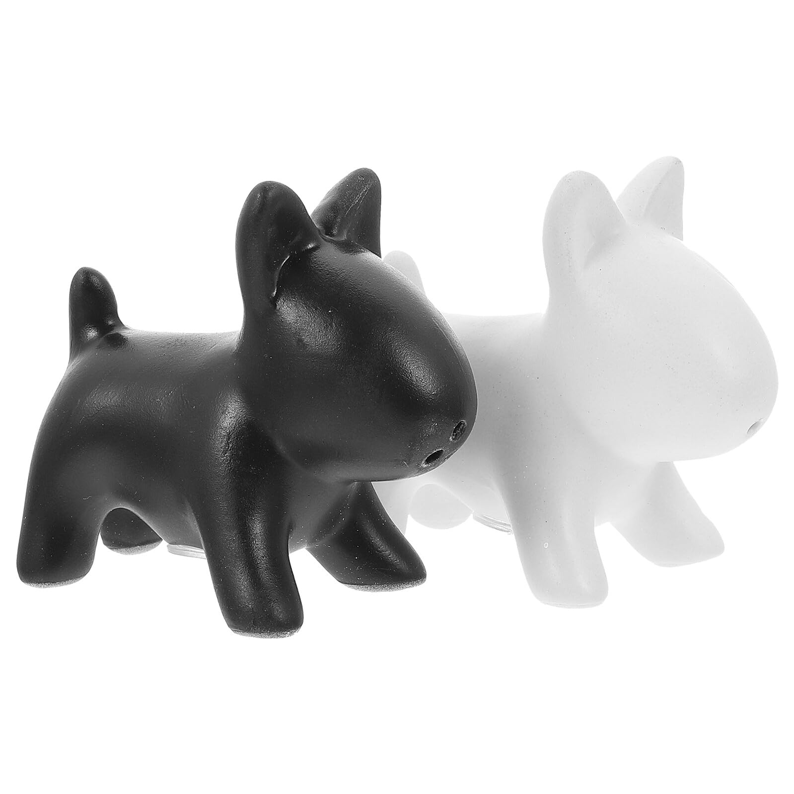 2pcs Salières et Poivrières en Céramique Forme Chien Blanc pour Rangement Épices la Cuisine, Design Charmant et Gain de Place, Salle à Manger