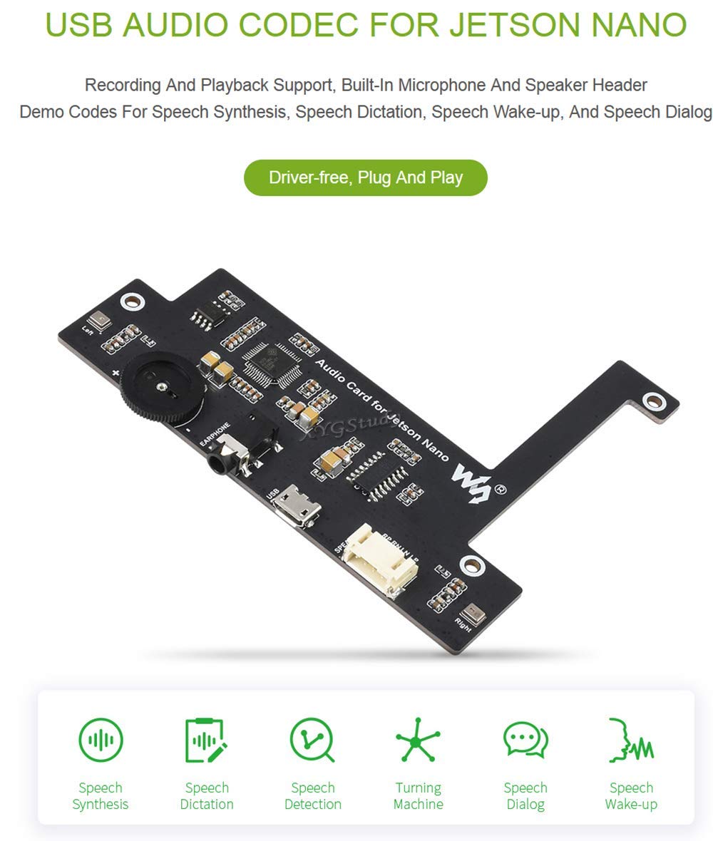 Jetson Orin Nano Developer Kit USB Audio Codec For , USB Sound Card ...