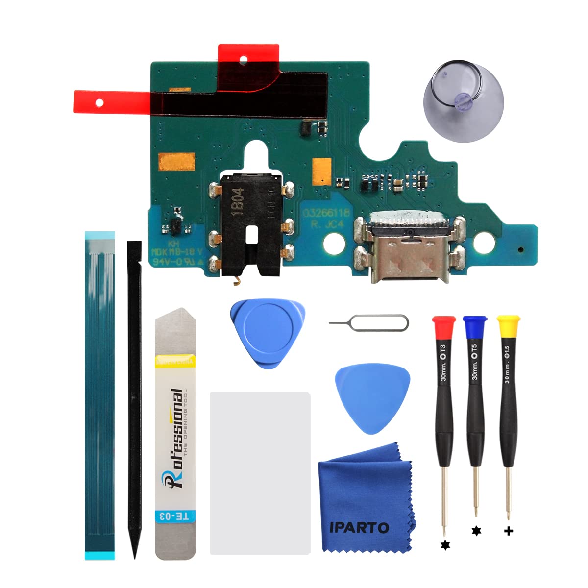 Charging Port Replacement for Samsung Galaxy A51 A515U(Not for A516 5G) Charging Port Replacement Kit for Galaxy A51 SM-A515F SM-A515U USB Flex Dock Connector Replacement