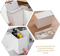 Vista 7 de ARTIBETTER Multi-Functional File Organizer Box Desk Decor Junk Organizer Storage Containers for Office Home