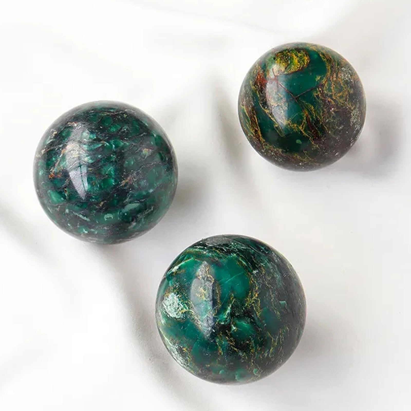Naturalna Zielona Kula Kryształowa – Kwarcowa Sfera do Uzdrawiania, Wróżenia, Medytacji i Dekoracji Domu oraz Biura – Okaz Kamienia Szlachetnego,50~55mm