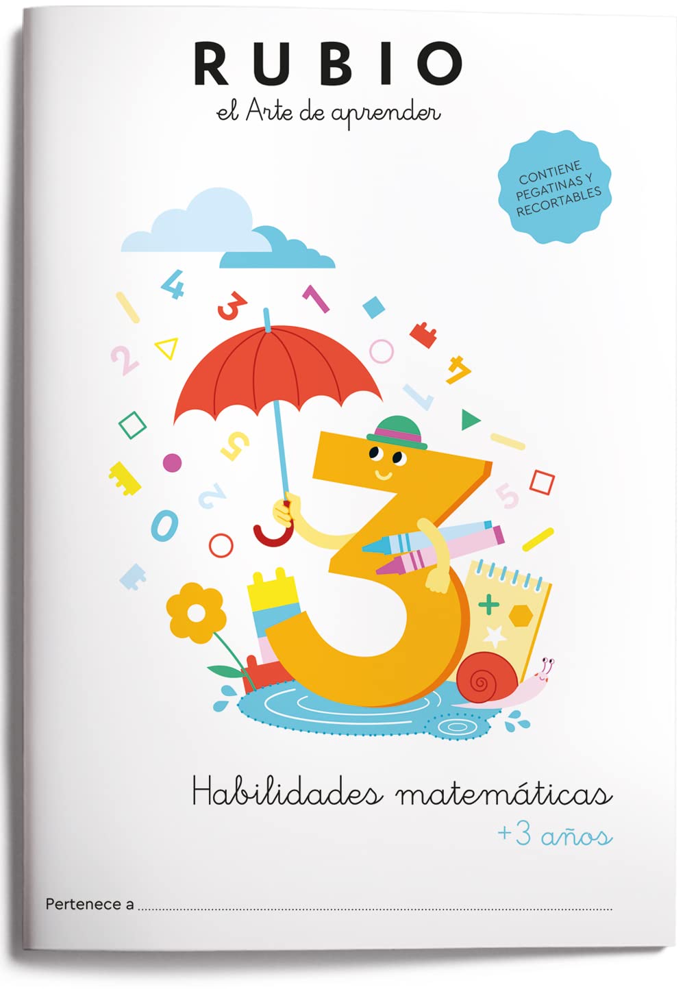 Cuaderno rubio habilidades matematicas + 3 años