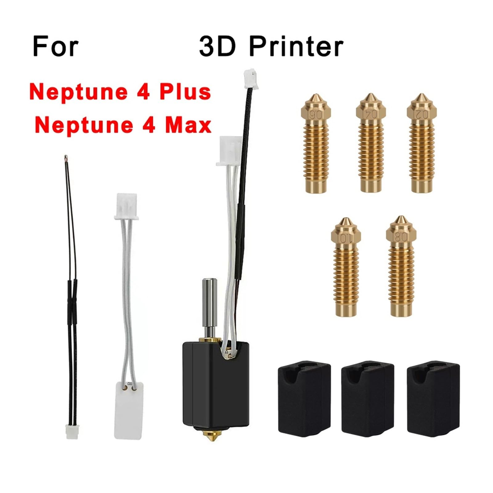 Compatible for Elegoo, Neptune 4 Plus/Max Kit de buses Hotend