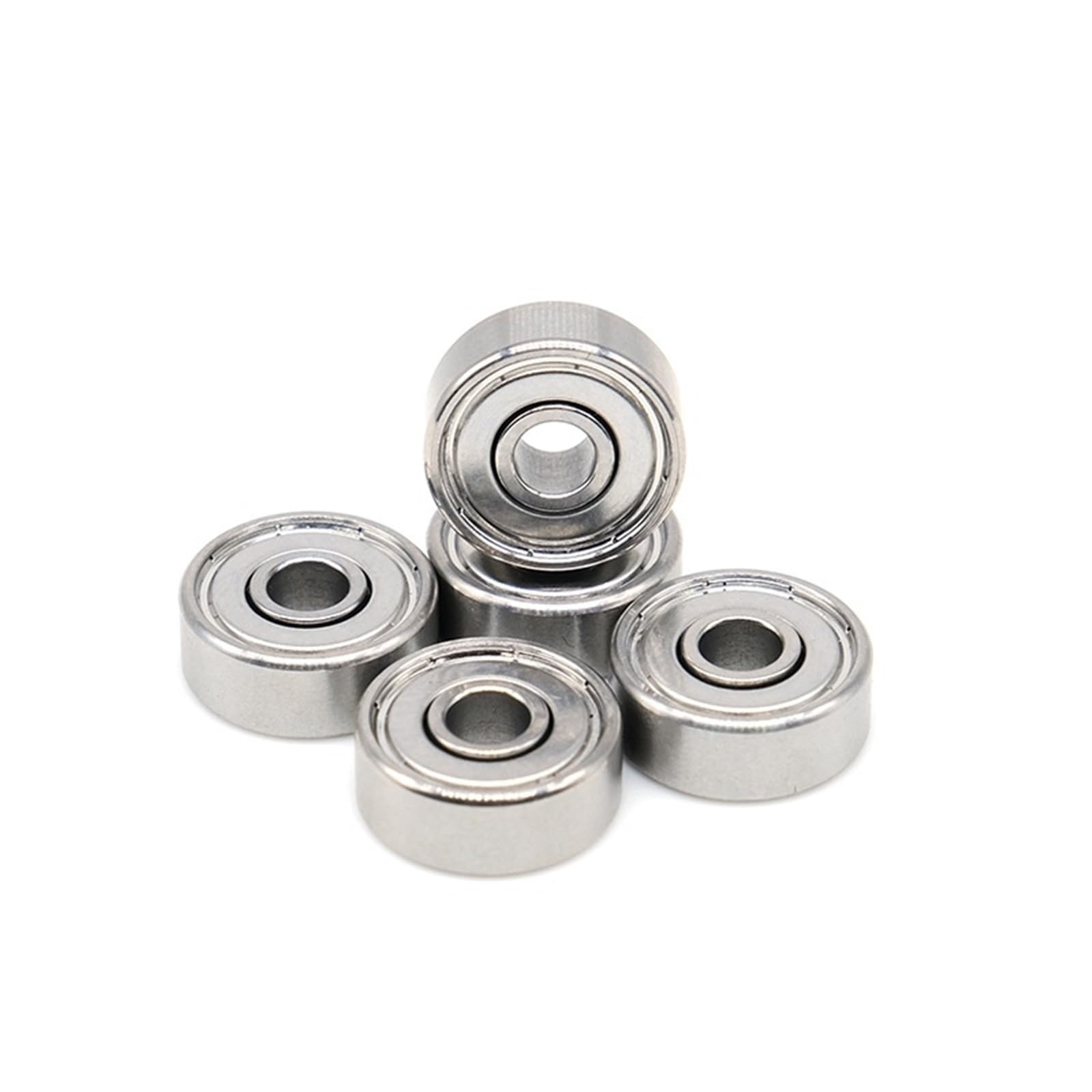 Rodamientos de bolas en miniatura de acero cromado 604ZZ, 4 x 12 x 4 mm, 10 unidades