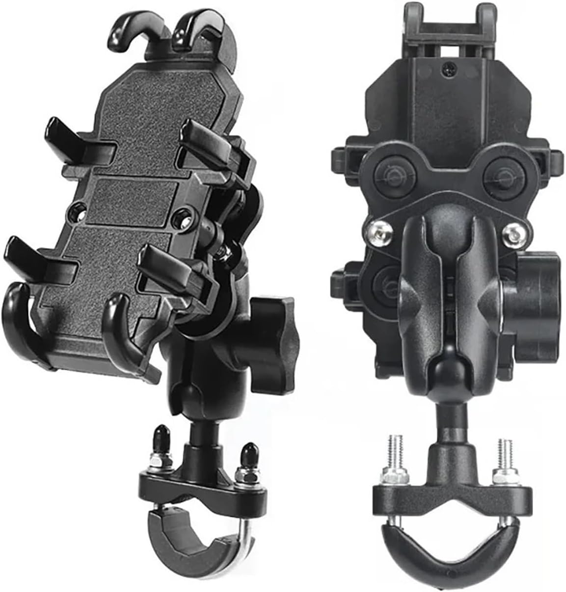 Motorcycle Riding GPS Electric Bike Aluminum Bicycle Alloy Motorbike Handlebar Phone Holder Stand Mount Bracket Shock Absorb(Mirror Shock asb)