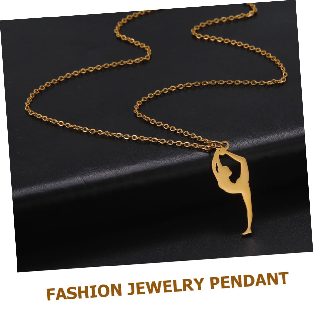 YARNOW collier en or chaîne de cou créative collier pendentif femme bijoux de cou Acier inoxydable Golden