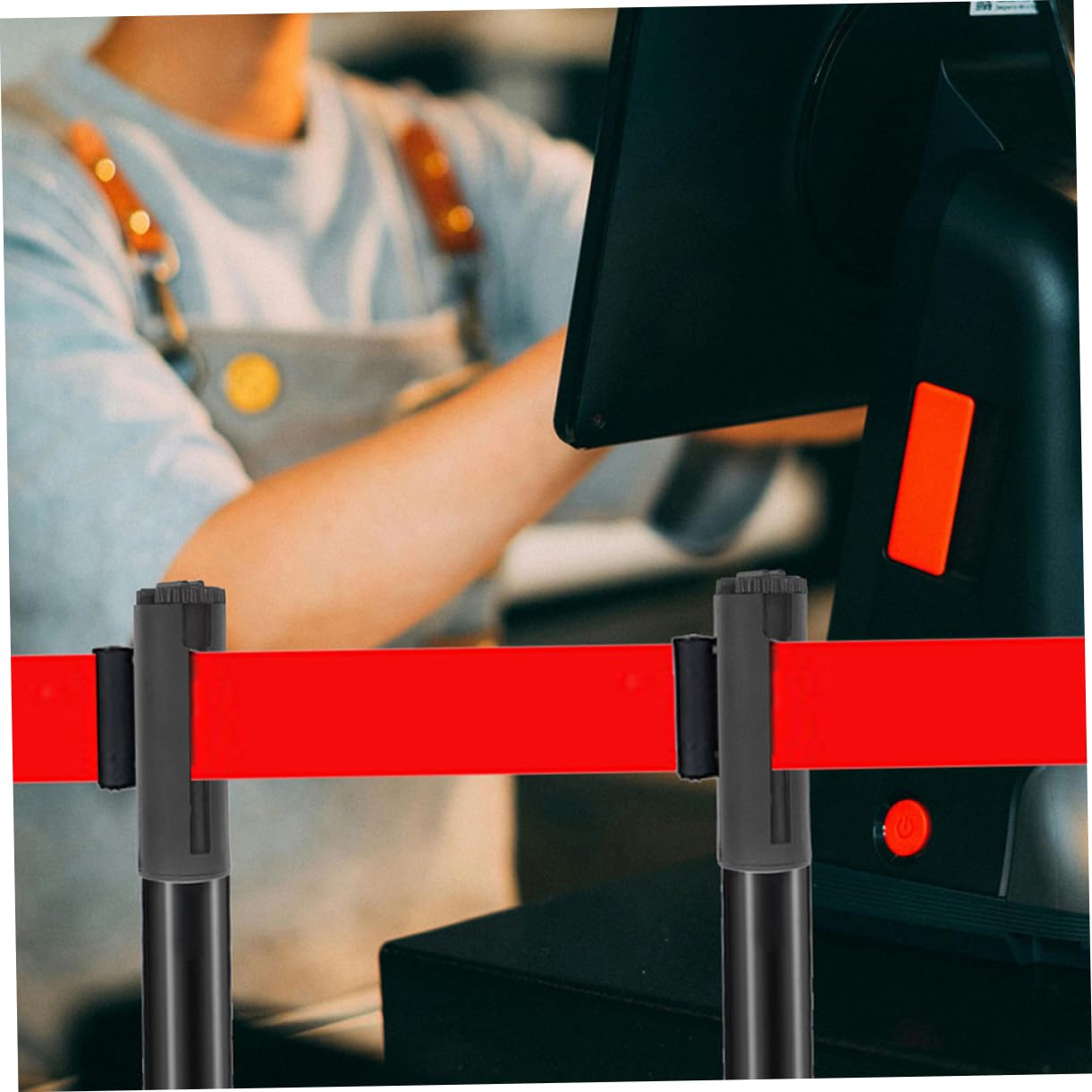 3 Pz Accessori Per La Testa Da Tirare Barriera a Nastro Retrattile Clip Barriera Per Cintura Retrattile Supporto a Parete Per Barriera a Cintura Portafune Per Barriere Black Abs