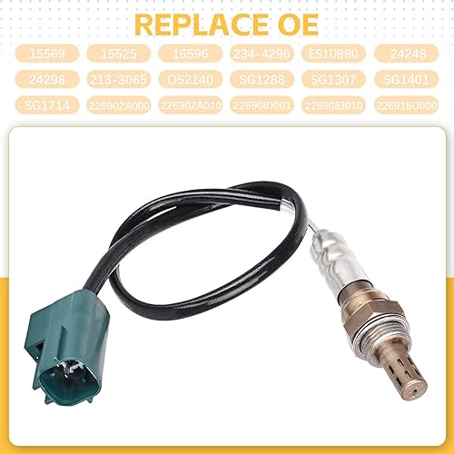 Miniatura 5 de Nifeida 15525 234-4296 Sensor de oxígeno O2 2 Downstream compatible con Nissan Sentra Altima Armada Titan Frontier Maxima Murano NV1500 NV2500