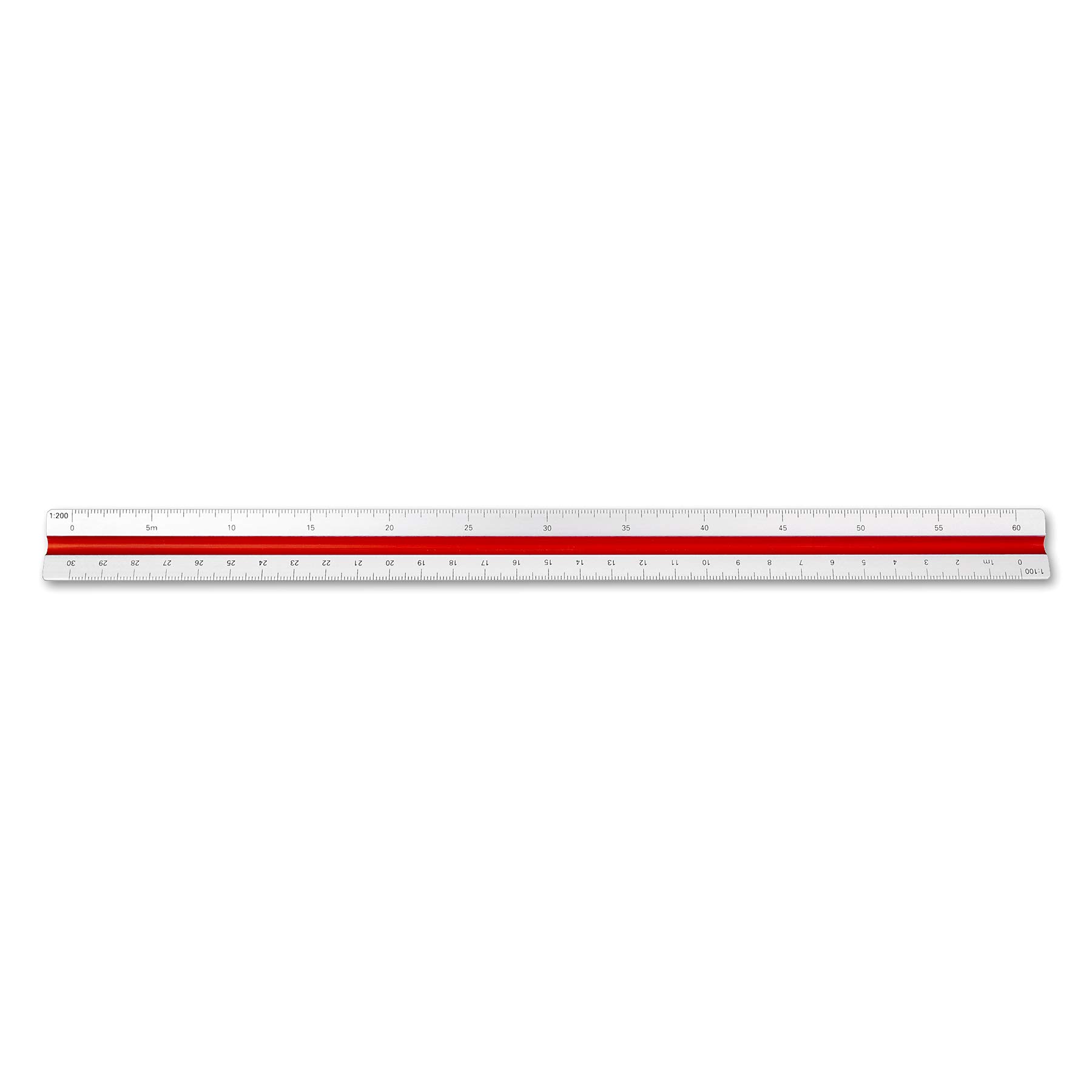 Alumicolor Regla, herramienta de medición, plata, 30 cm