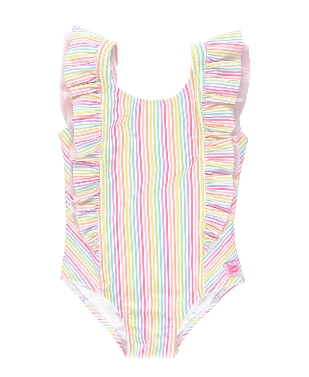 Girls Ruffle Strap One Piece Swimsuit w/UPF 50+ Sun Protection