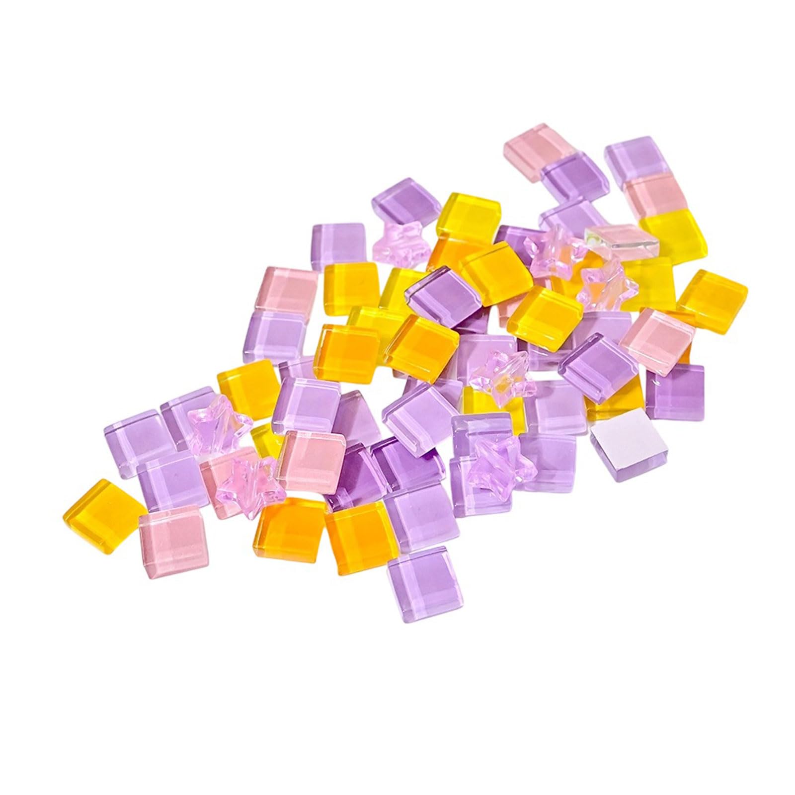 Yhplxyuus Tiles Ceramic Glass Colorful Ceramic Glass Pieces Supplies for Home Decoration Small Tiles
