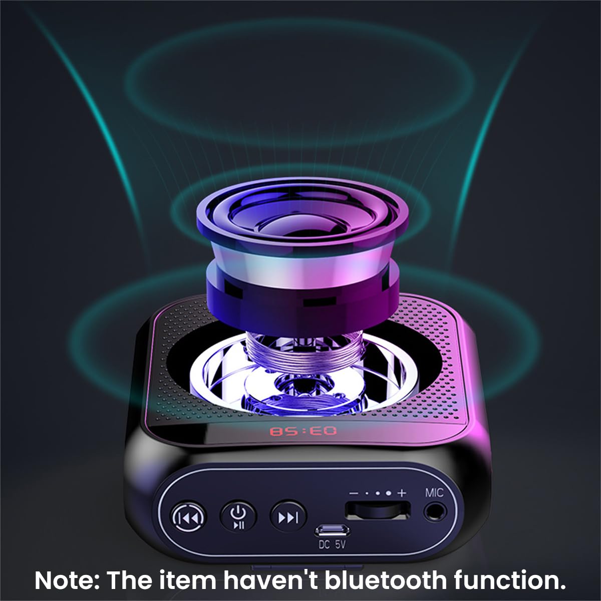 ZORBES® Voice Amplifier for Teachers - Microphone Headset Set 2200 mAh, with Headset Microphone Support TF Card/U Flash Disk, Portable Voice Amplifier for Teachers, Tour Guide, Coach, Speaker (Black) - Image 8 thumbnail