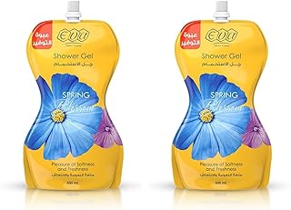 ايفا كيس جل استحمام للعناية بالبشرة برائحة زهور الربيع 500 مل (عبوة من قطعتين)