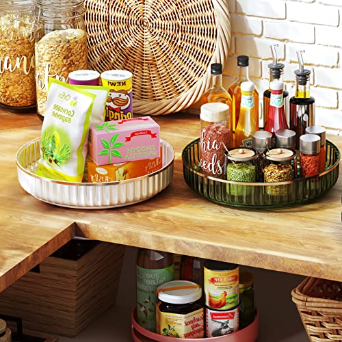 Lazy Susan Organizer, Rotating Spice Rack Turntable For Storage Kitchen Cabinet Pantry Fridge Bins Can Jars (White - 10 Inch) #TOP5