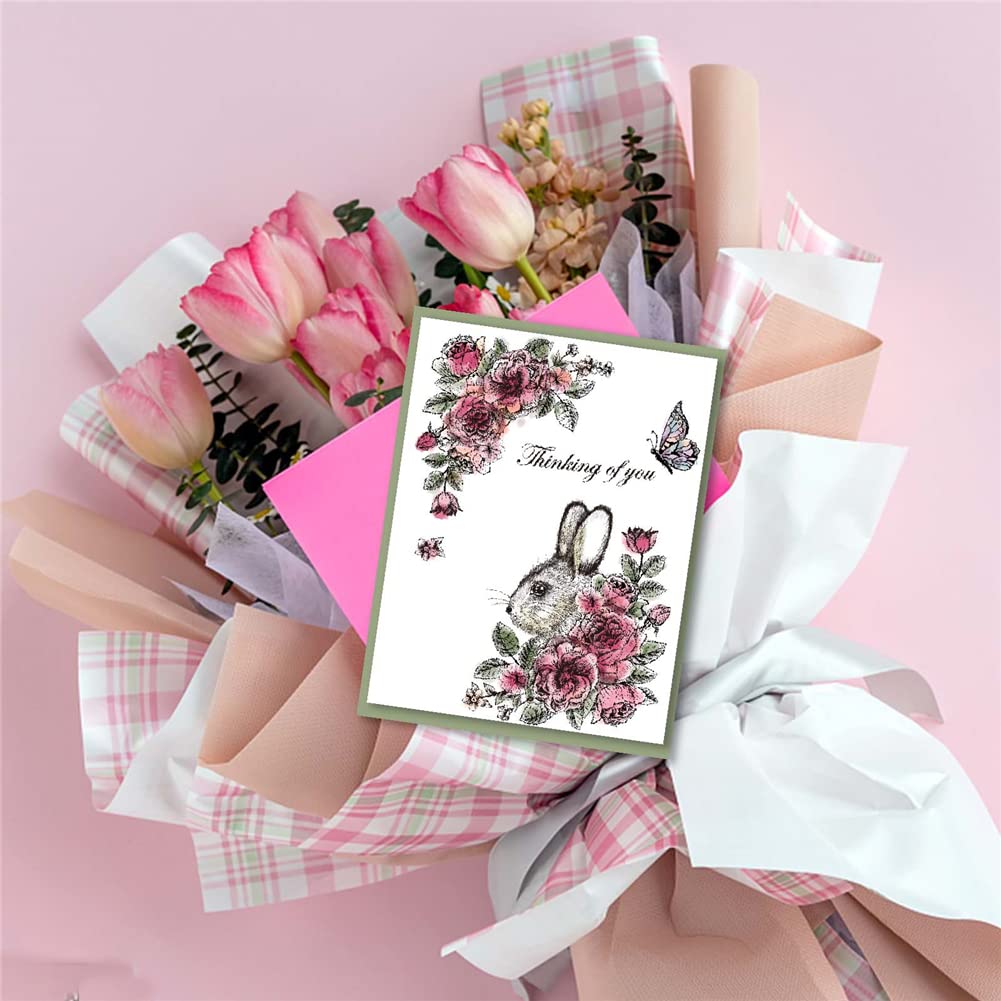 Timbri Di Silicone Pasqua - 4 Pezzi Trasparenti Per Fai Da Te, Scrapbooking E Biglietti