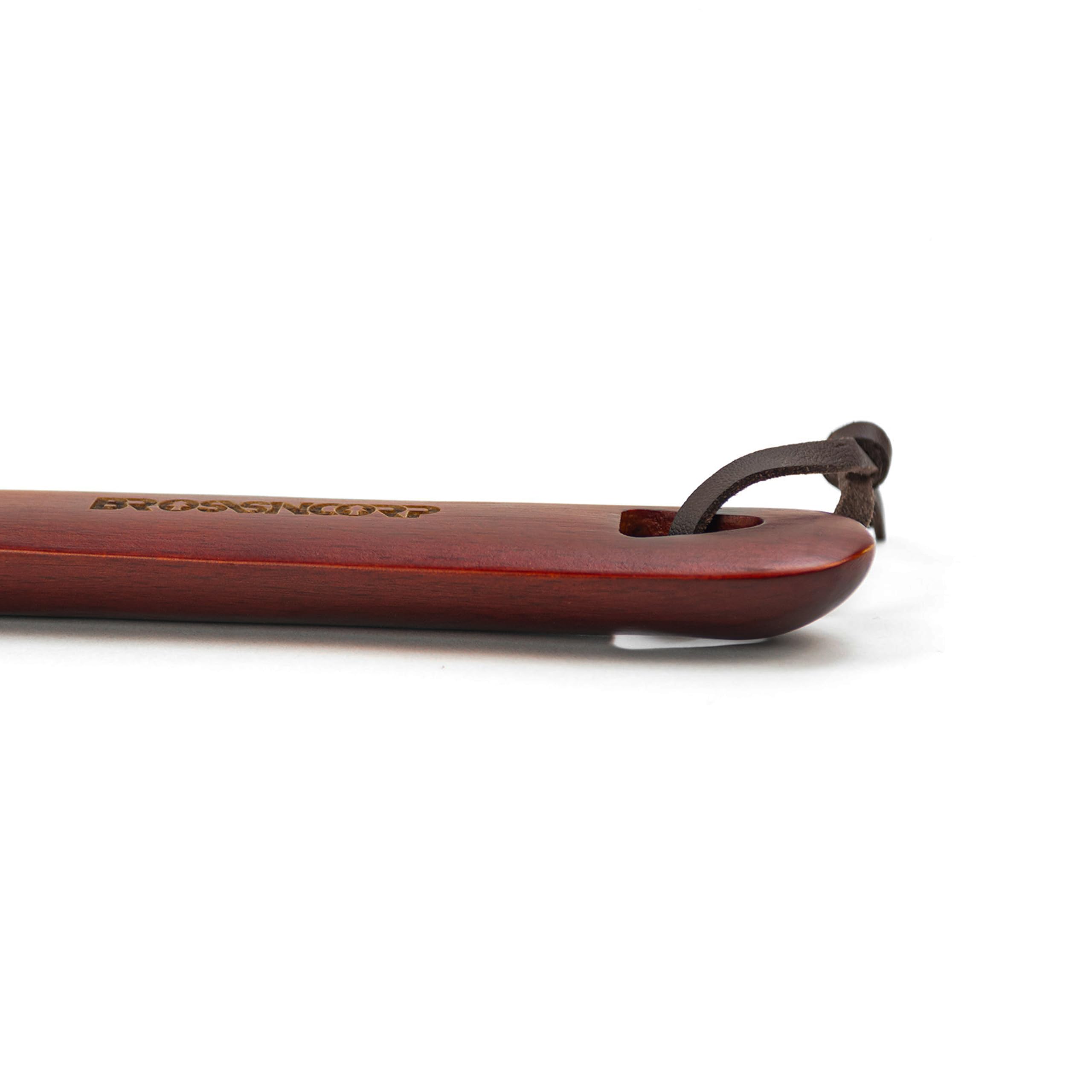 Brosisincorp Calzador de madera con mango largo para personas mayores de 23.6 pulgadas, fácil de usar, para mujeres, niños, bebés, ancianos, paquete de 2