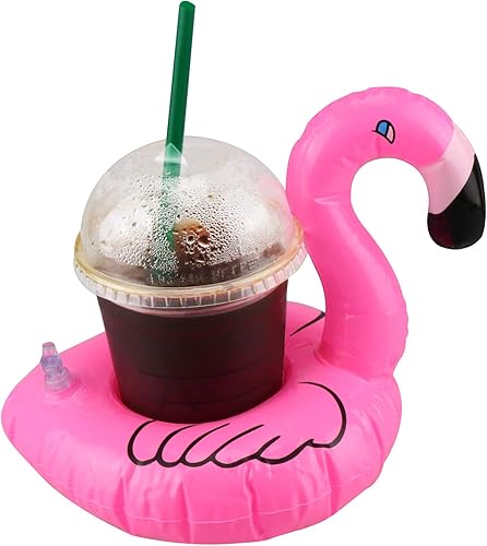 Miniatura 2 de Aoutacc Soportes de bebida flotador para piscinaBebida inflable flota taza posavasos con mini bomba de aire