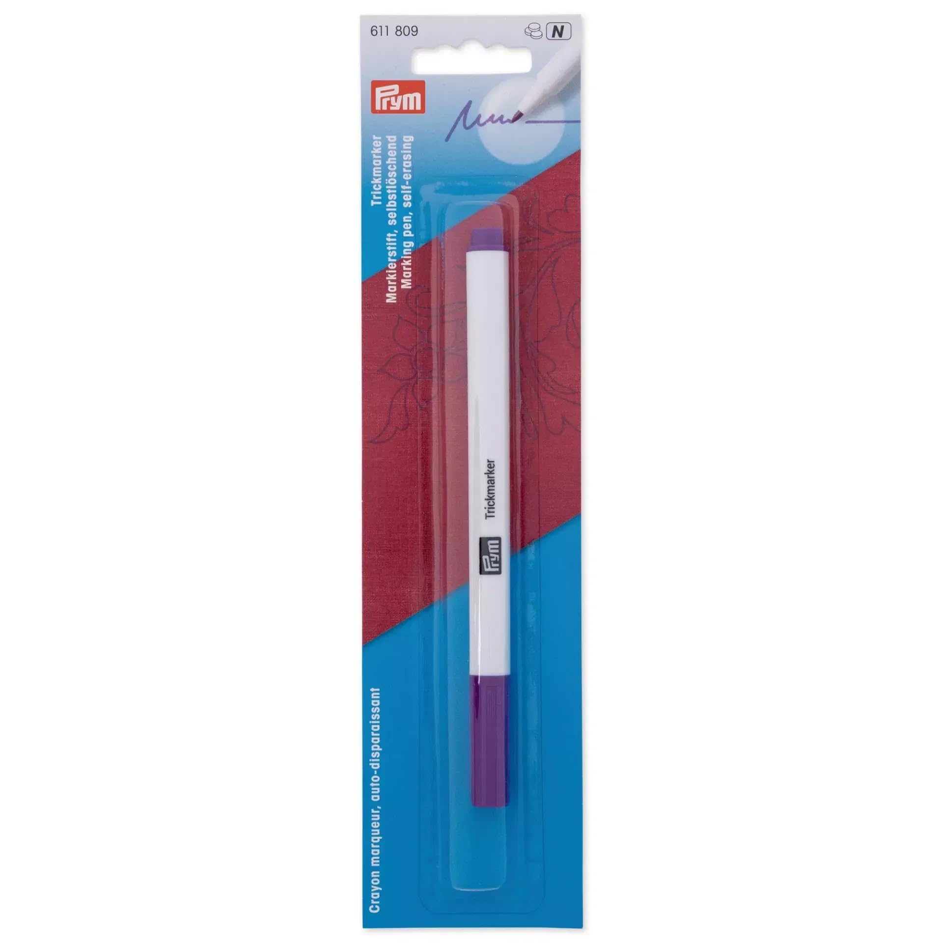 Prym 611809 Trickmarker violett – selbstlöschender Textilmarker für Stoffe …