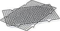 GoodCook Nonstick Steel Wire Cooling Racks, 16x10 Inch Set of 2 - Even Cooling for Cookies, Cakes & Baking