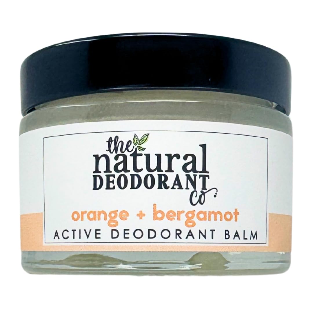 Active Deodorant Balm Orange & Bergamot 55g, Aluminium Free, Plastic Free, Extra Strength