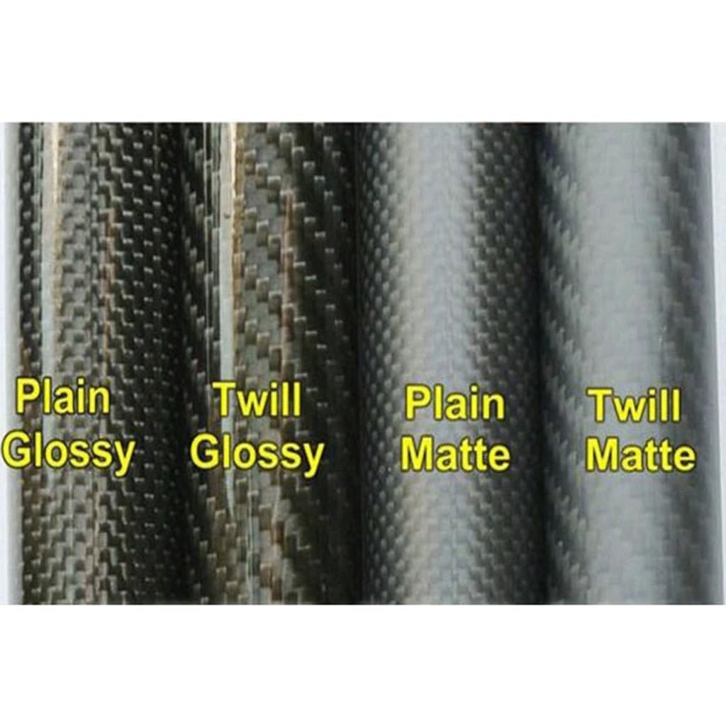 Rura z włókna węglowego 3K, ścianka 1 mm, średnica zewnętrzna 21-30 mm, długość 500 mm, pusta okrągła rura 2 szt.(22x20x500mm)