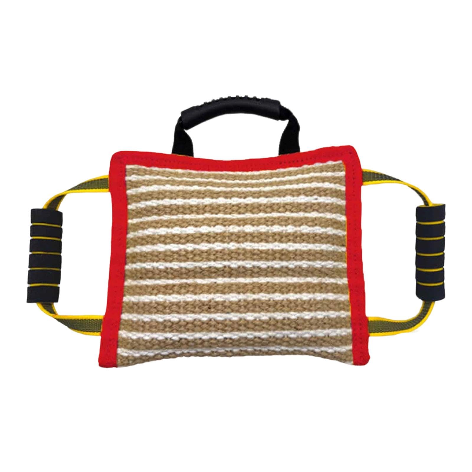 Mordedor para Perros Almohada de Perro Jute Accesorio Robusto Entrenamiento Asa Fácil Agarre Adecuada para Mejorar Obediencia Juegos Interacti
