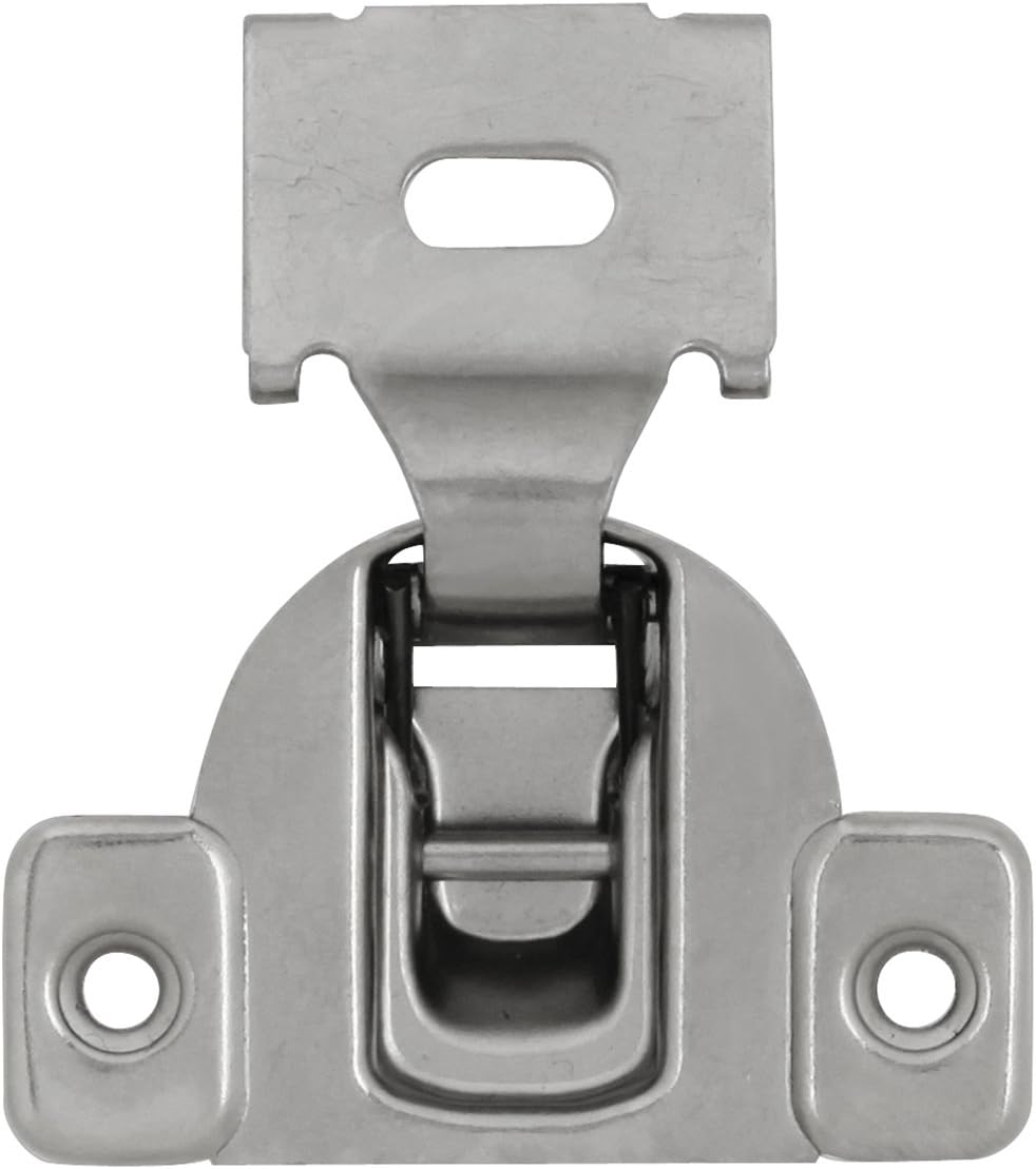 Hickory Hardware VP5125-14 Euro Cabinet Concealed Hinge - Self Closing Feature - 1/2 Inch Overlay Face Frame Design with 105° Opening - Easy Installation Hinge - Polished Nickel Finish Pack of 1 Pair
