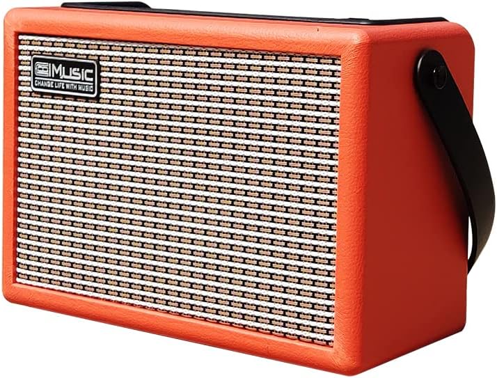 Coolmusic 15G Portable Bluetooth Amp, 2-in-1 Guitar Amp, Suitable for Electric & Acoustic Guitars, Includes Gain & Reverb Knobs