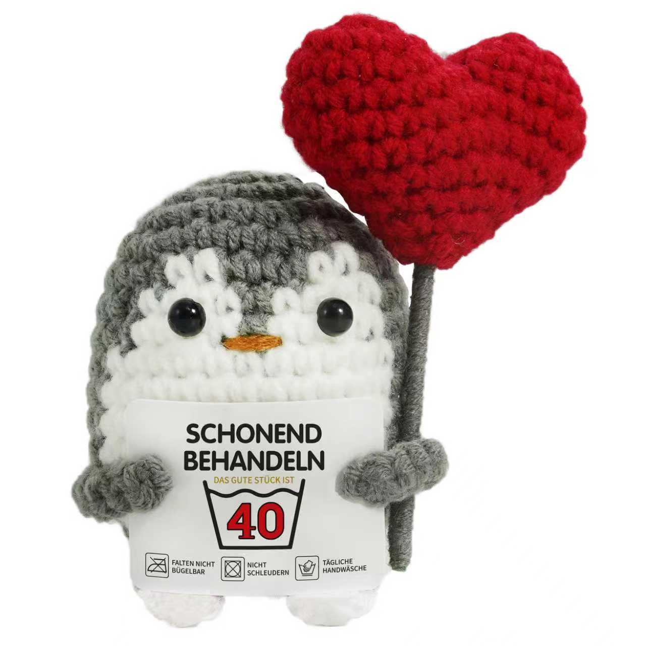 ZIENZENGYA Geschenk zum 30 Geburtstag Mann Frau, Schonend Behandeln Geburtstag Geschenk für Frauen Männer, Happy Birthday Positive Pinguin mit Grußkarte, Geburtstagsgeschenk für ihn sie