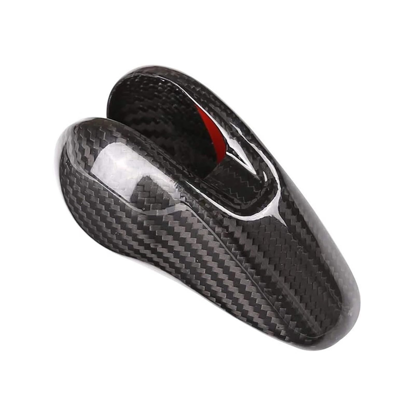 Garniture tête pommeau levier vitesse carbone pour réparer un intérieur usé de Macan - 7