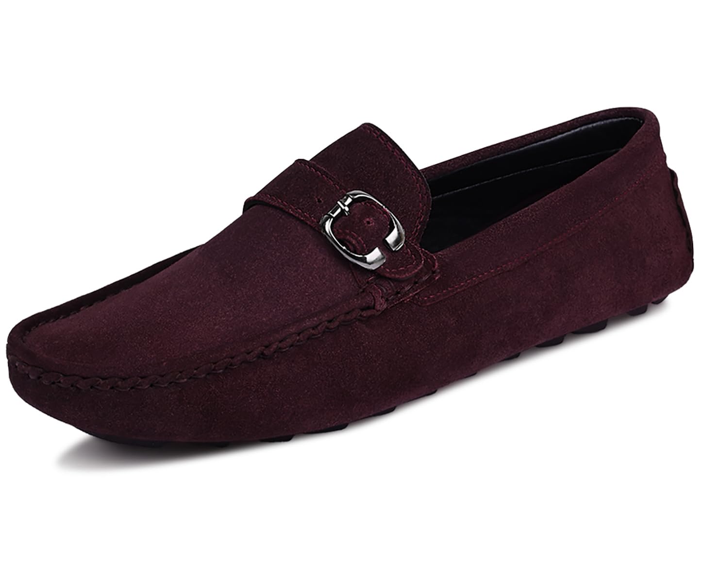 LOUIS STITCH Loafers Formal Shoes for Men | Italian Suede Leather Moccasins with Buckle | Slip-on Shoes for Business, Casual, Parties | Solid Rosewood | UK Size 11 (ITSUB) Red Berry (B09RFF5RPD) Amazon Price History, Amazon Price Tracker