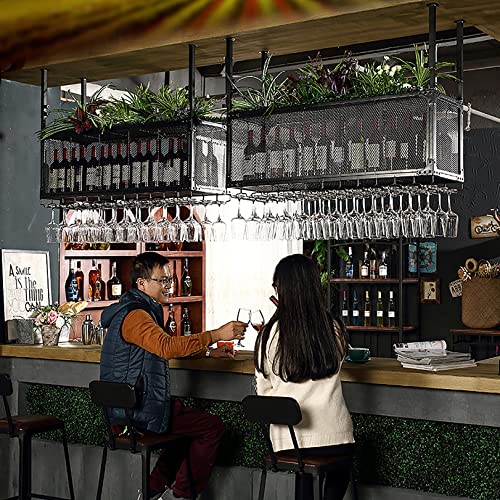 Support à verres à vin réglable résolvant le manque de place dans votre bar