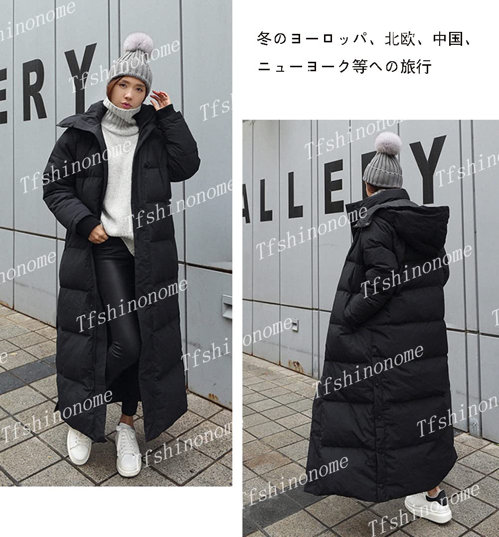 Amazon.co.jp: 超ロングダウンコート ダウン90% ロングコート ダウン