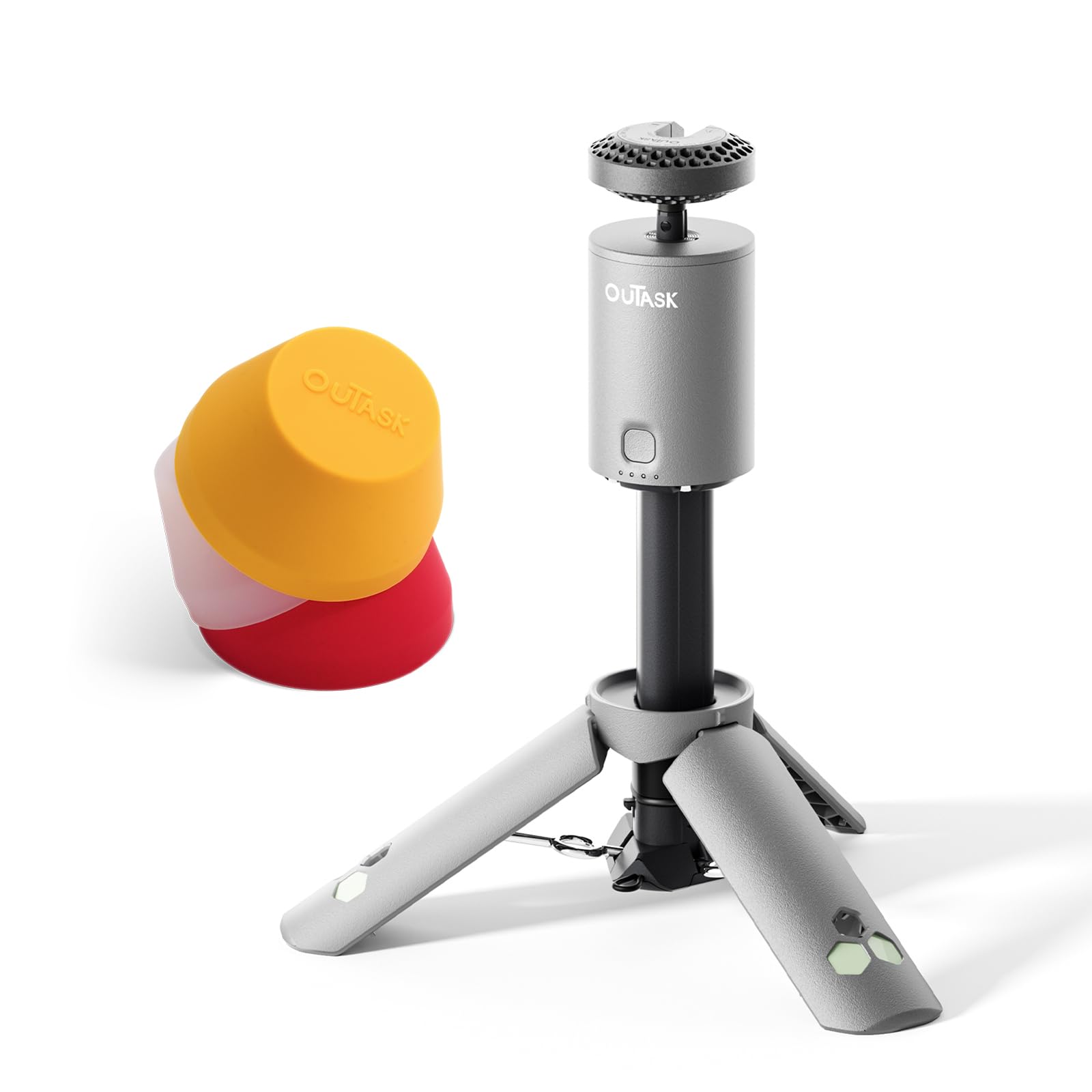 ouTask TD1 Set – 90cm Teleskop-Laterne (12000mAh) inkl. Silikon-Lampenschirm