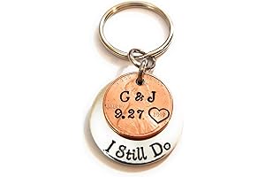 22nd Anniversary Gift: Lucky Copper Penny Heart Stamp - Years 1950-2024