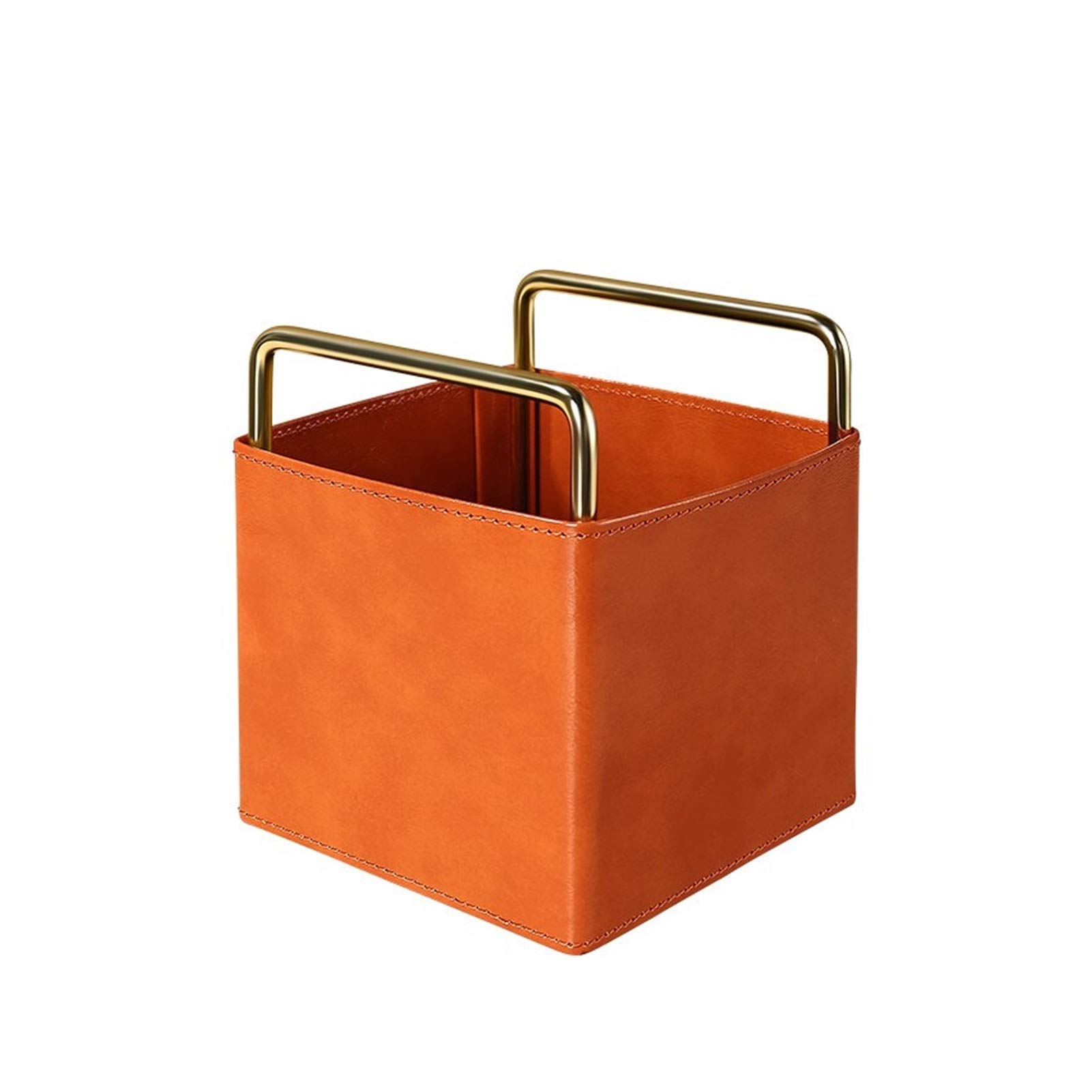 Portalápices de Escritorio Tenedor de lápices de cuero, taza de lápices Organizador de papelería accesorios de oficina Caja de contenedores, para dormitorio de oficina en casa Soporte para Lápices Org