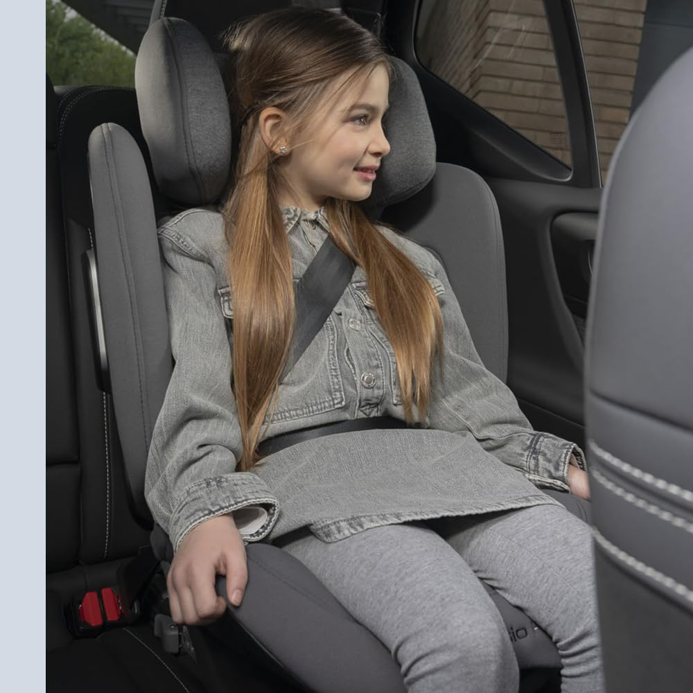 Inglesina Cartesio i-Size Seggiolino Auto, Isofix, per Bambini da 3 a 12 Anni circa, dai 100 ai 150 cm, Vulcan Black