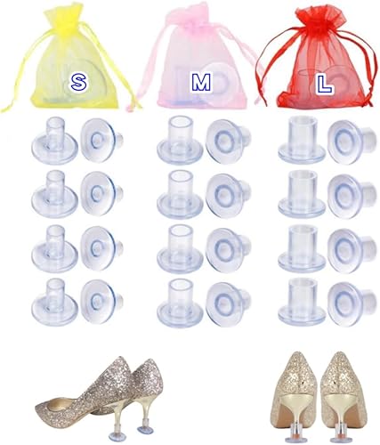 Protectores de tacón alto para caminar sobre césped y suelos irregulares, tapones de fregadero de tacón transparente para mujer, zapatos de boda,
