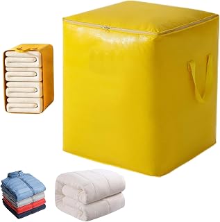 Extra Large Capacity Moving Bag Thickened Material Waterproof Packing Strong Zippers Clothes Space Saving Oversized Storage Bag Organizer(47 * 47 * 50/110L)