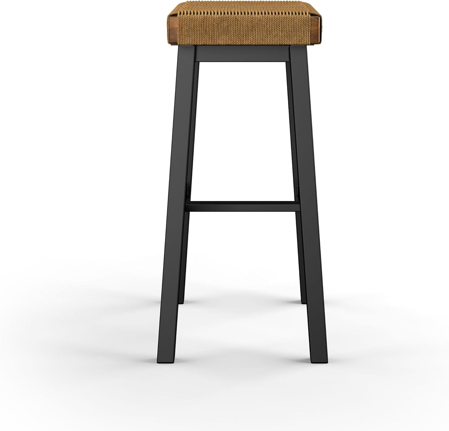 Amisco Miranda 26 in. Counter Stool - Danish Cord/Black Metal