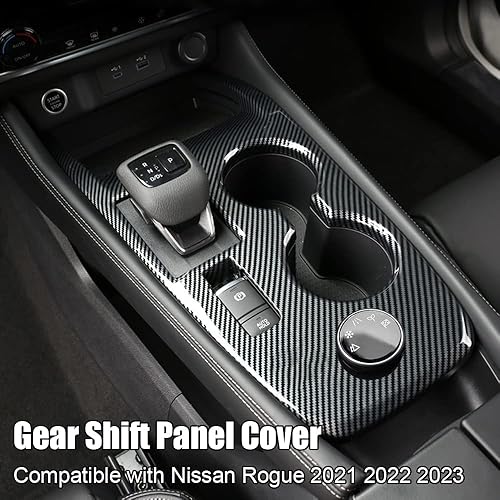 Miniatura 9 de XITER Pomo de palanca de cambios de coche, cubierta del panel de consola, consolas centrales, perillas para botas de cambio, marco interior para