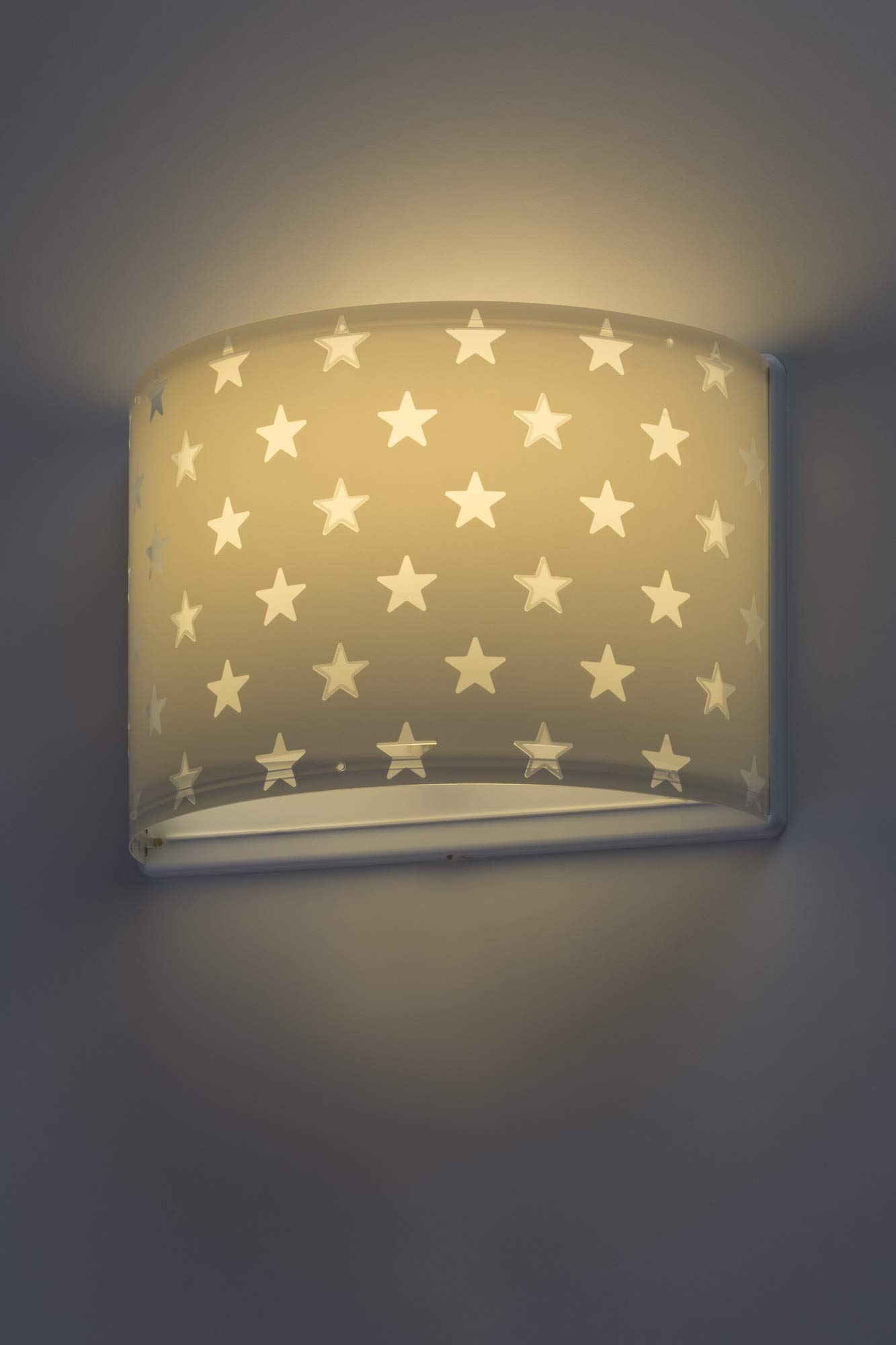 Dalber Lámpara infantil Aplique de pared Stars Gris, 81218E, E27