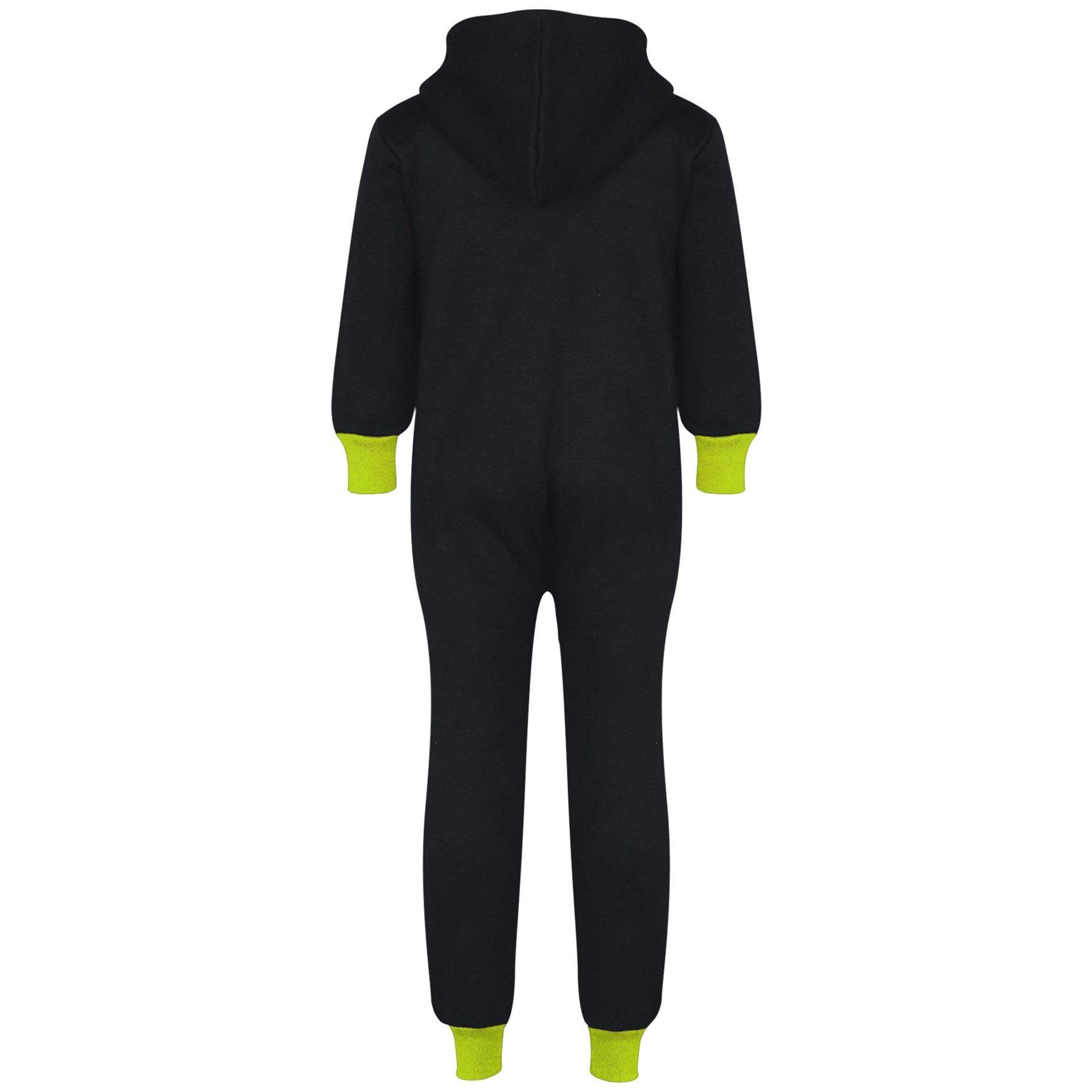 A2Z 4 Kids Niños Niñas Niños Contraste Vestido De Polar Mono Todo En Uno Mono Prendas De Dormir Edad 5-13 Años
