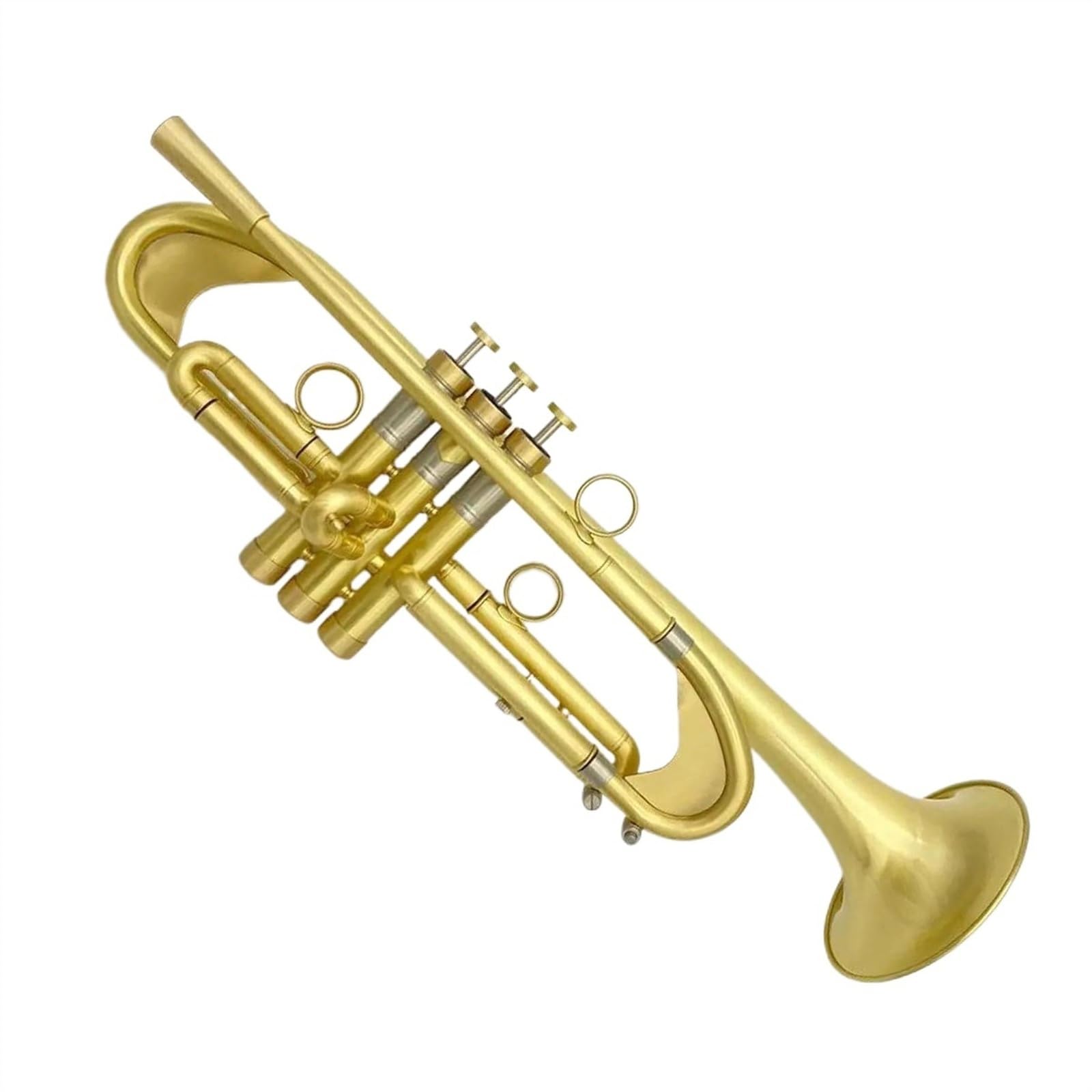 Standard Trompeten Trompete Musikinstrument Messing Vergoldet Gebürstet Erschwerend Stromlinienförmige Professionelle Trompete Vollkupfer
