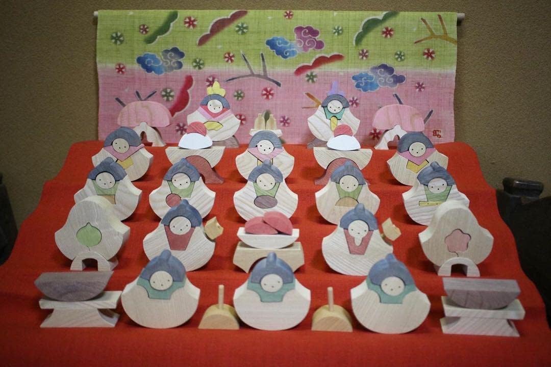 小黒三郎 組み木雛人形 五段飾り 雛人形 5段飾り